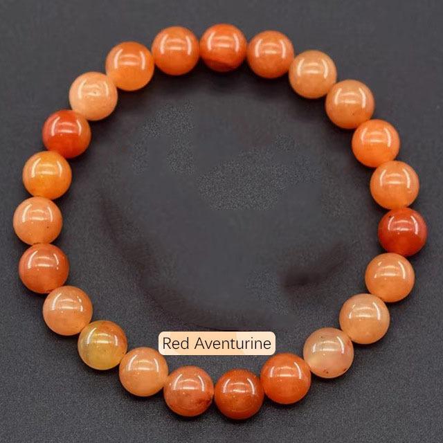 Beaded bracelet powder crystal garnet natural stone tiger's eye stone bead string natural crystal bracelet design