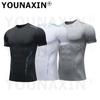 Men's Short Sleeves Running T-Shirts Training Basketball Sports Tight Gym Fitness Top Outdoor Sportswear S M L XL 2XL 3XL