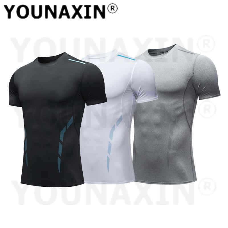 Men's Short Sleeves Running T-Shirts Training Basketball Sports Tight Gym Fitness Top Outdoor Sportswear S M L XL 2XL 3XL