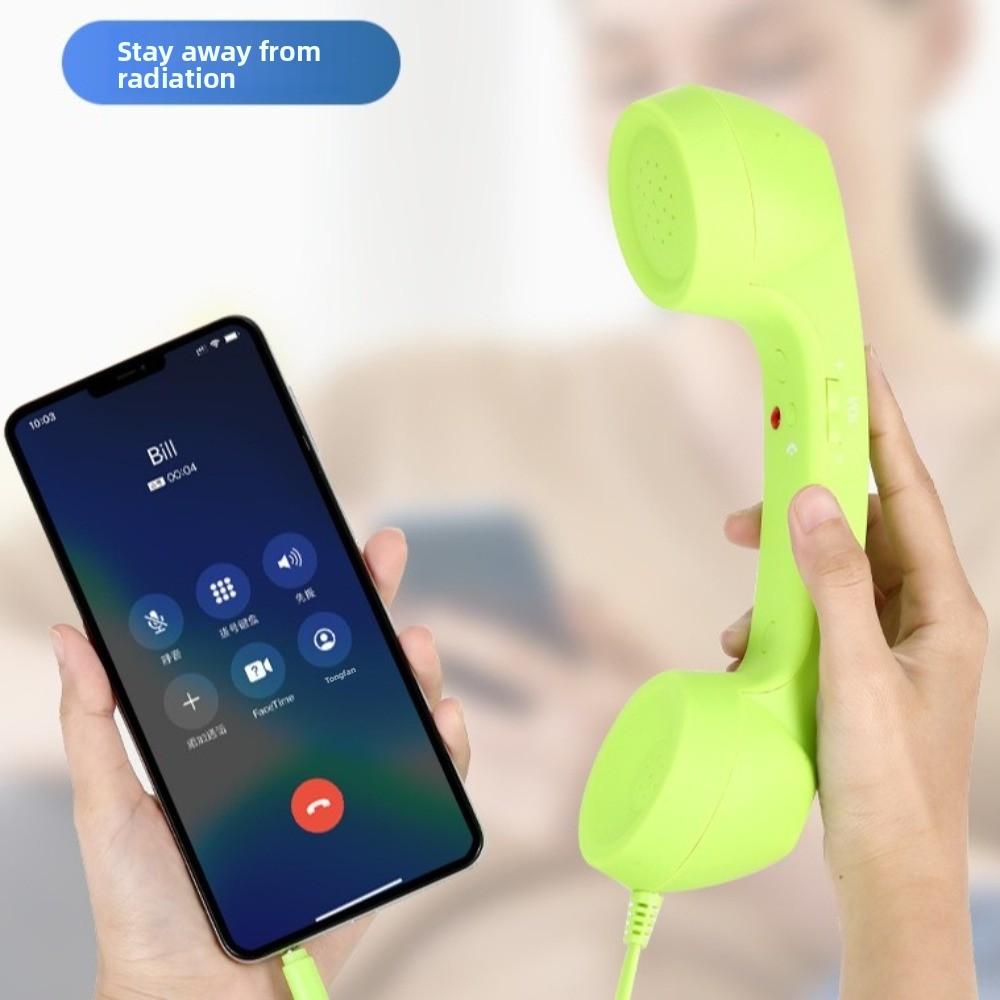Multifunctional Telephone Wired Handsets Landline Handle Receiver  For Calls External Headset