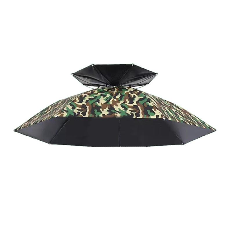 Umbrella Caps with Headband, Water Proof Foldable Umbrella Hat Head Umbrella Hat Fishing Umbrella Hat, Rain Umbrella Hat