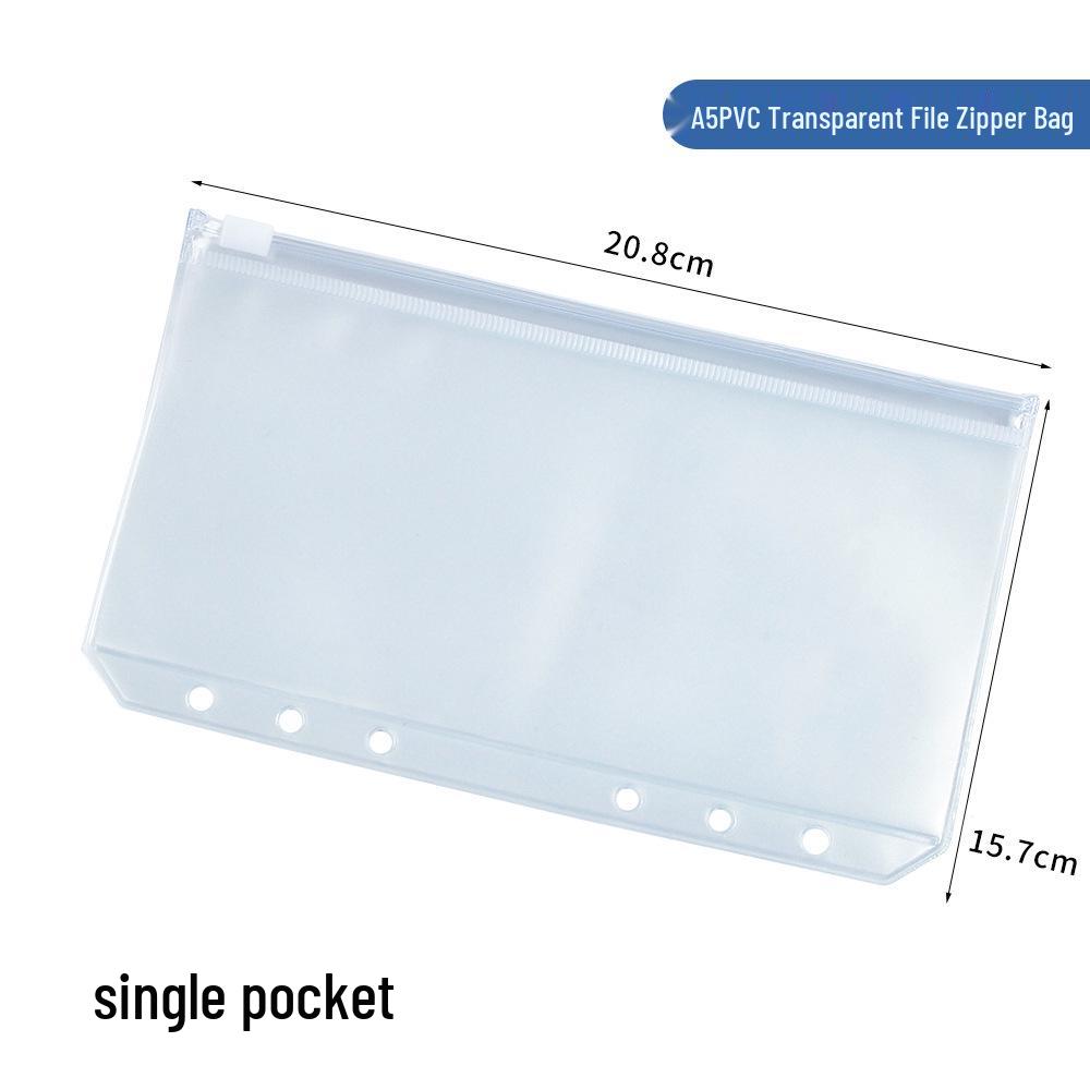 

Пластиковый матовый пакет на молнии A5/A6 – Водонепроницаемый файл на кольцах и хранилище для карточек