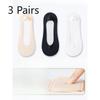 3 Pairs of Female Summer Thin Cotton Non Drop with Anti Skating Silk Shallow Mouth Invisible Deodorant Sweat Socks
