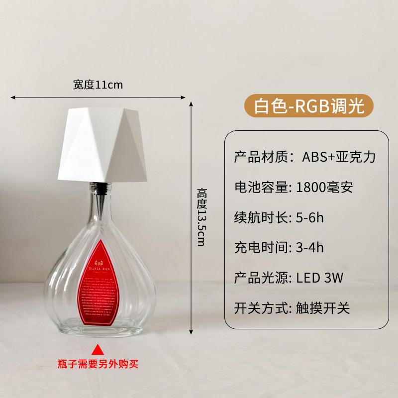 Tall Metal Desk Lamp Wine Headlamp Bar Clear Bar Cafe Ambient Light Mushroom Lamp Ambient Desk Lamp Bud Lamp