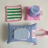 Macaron Color Cotton Baby Wet Wipe Pouch Portable Wipes Holder Case Reusable Refillable Cosmetic Pouch Useful Tissue Box