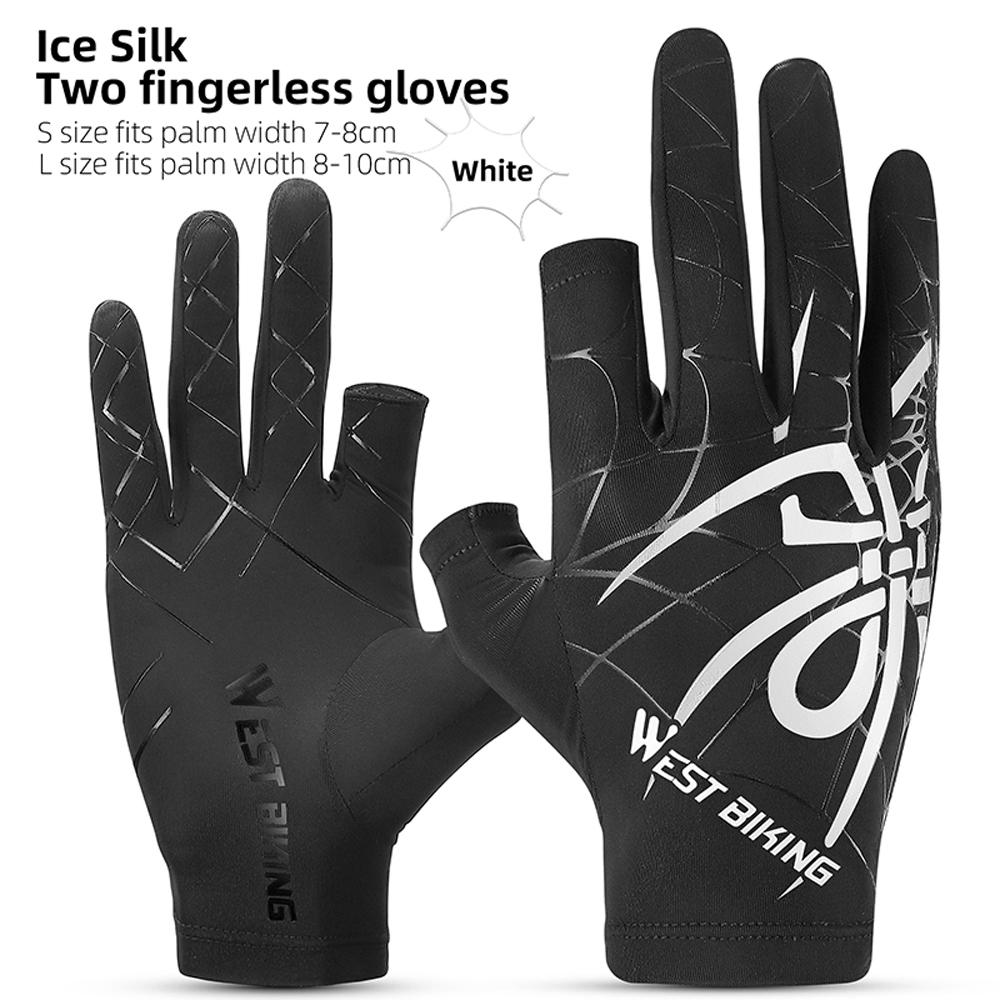 Cooling Cycling Gloves Elasticity Washable Quick Drying Gloves Breathable Sunshine-proof Mitts Road