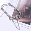 Personality Hip Hop Fashion Design Women Korean Hand Chain Men Bracelet Zinc Zinc Alloy Jewelry Accessories