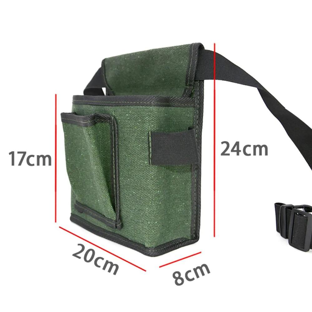 Thicker Canvas Tool Storage Bags Multiple Pockets Repair Bag  Hardware Maintenance Organizer