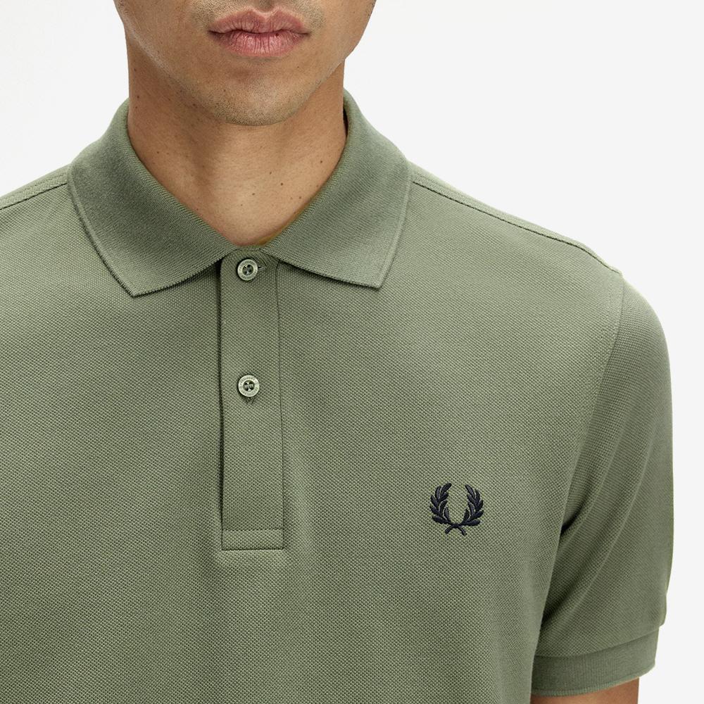 FRED PERRY [M6000] Plain Fred Perry Shirt - Laurel Green/Black Afpm2536000-Z50