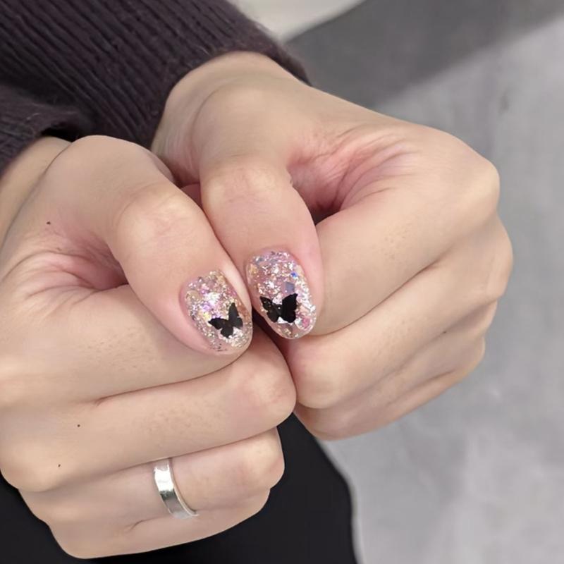 6Pieces Airbrush Nail Stencils Nail Decoration Stickers Set French Designs Hollow Nail Tips Stickers Decals for Womens