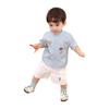 LUSON Baby Boy Short Sleeve Stand Collar Shirt