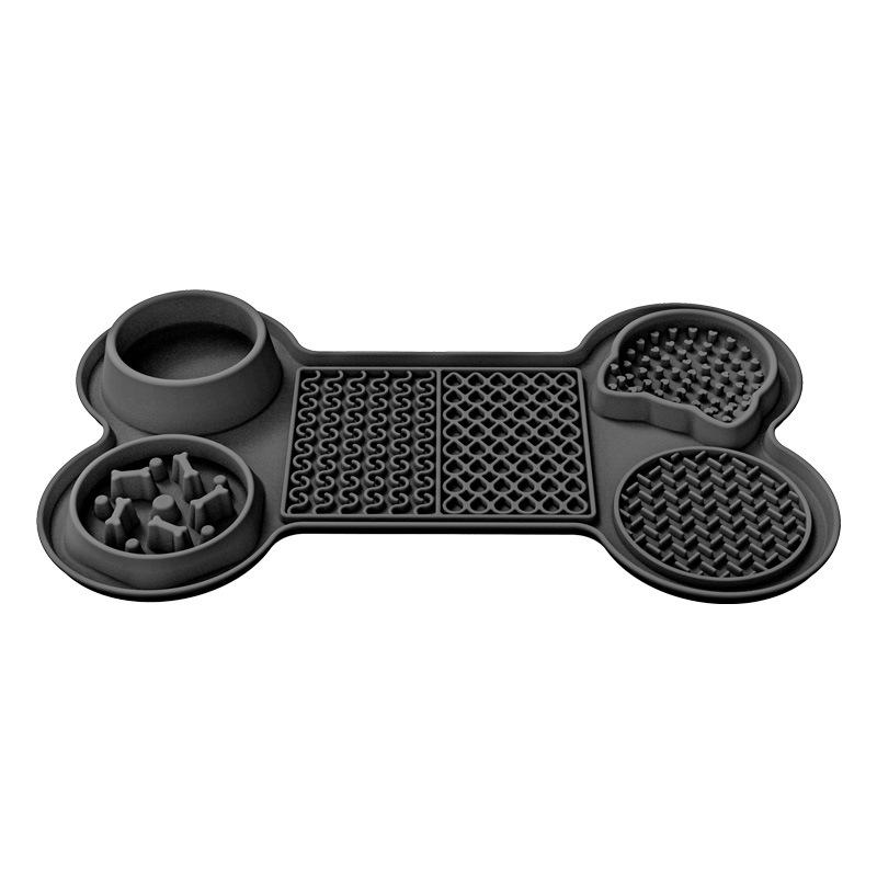 New Silicone Pet Licking Mat Pet Plate Dog Licking Mat Dog Slow Food Mat Suction Cup Slow Food Mat