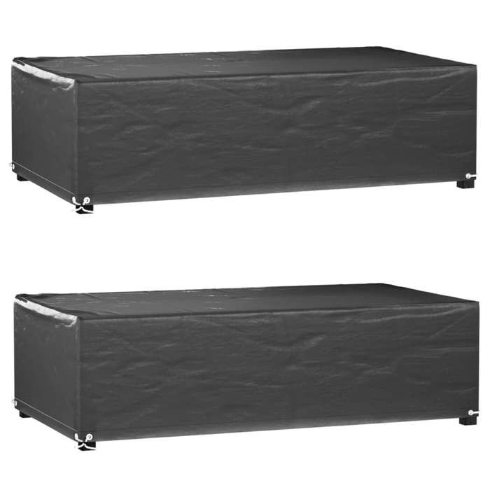VidaXL Garden Furniture Covers 2pcs 8 Eyelets 125x70x35cm Rectangular 3155340