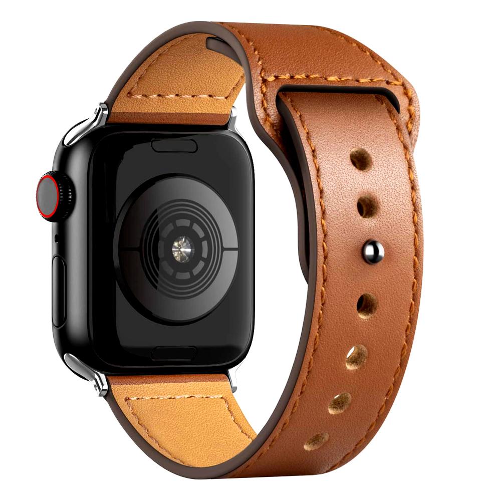 Leather Strap For Apple Watch Band 44mm 45mm 49mm 41mm 40mm 42mm 38mm Wristband Correa Bracelet iWatch Series 8 9 3 4 5 6 SE 7