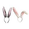 Adorkable Headband Cartoon Rabbit Hair Hoop Eye-catching Headpiece Headwear for Halloween Cosplay Role Play