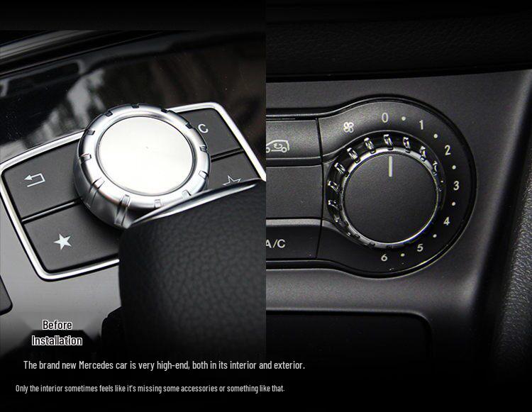 Mercedes GLA200/220 A/B-Class Interior Multimedia Knob Decoration Stickers for Air Conditioning