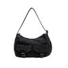 Denim bag women's new popular fashion class commuter bag shoulder bag large capacity messenger bag