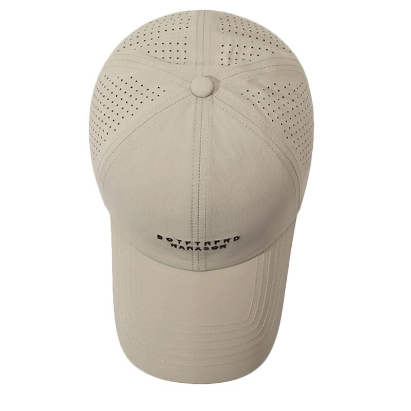 Breathable Quick-Drying Baseball Cap Unisex Sunscreen Cap Letter Embroidery Outdoor Sports Cap