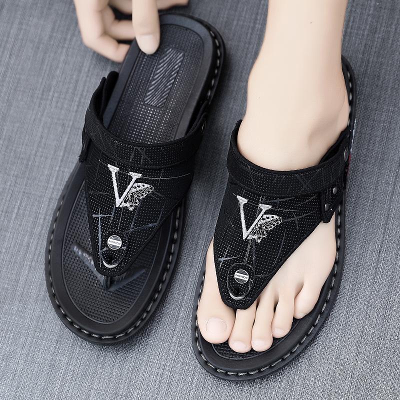 Fashion Summer Flip Flops for Men Thongs Sandals Comfort Slippers for Beach Lightweight Sole Comfort Fashion