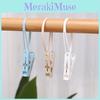 Clothes Plastic Durable Clips With Hanging String Clothesline Wardrobe Use