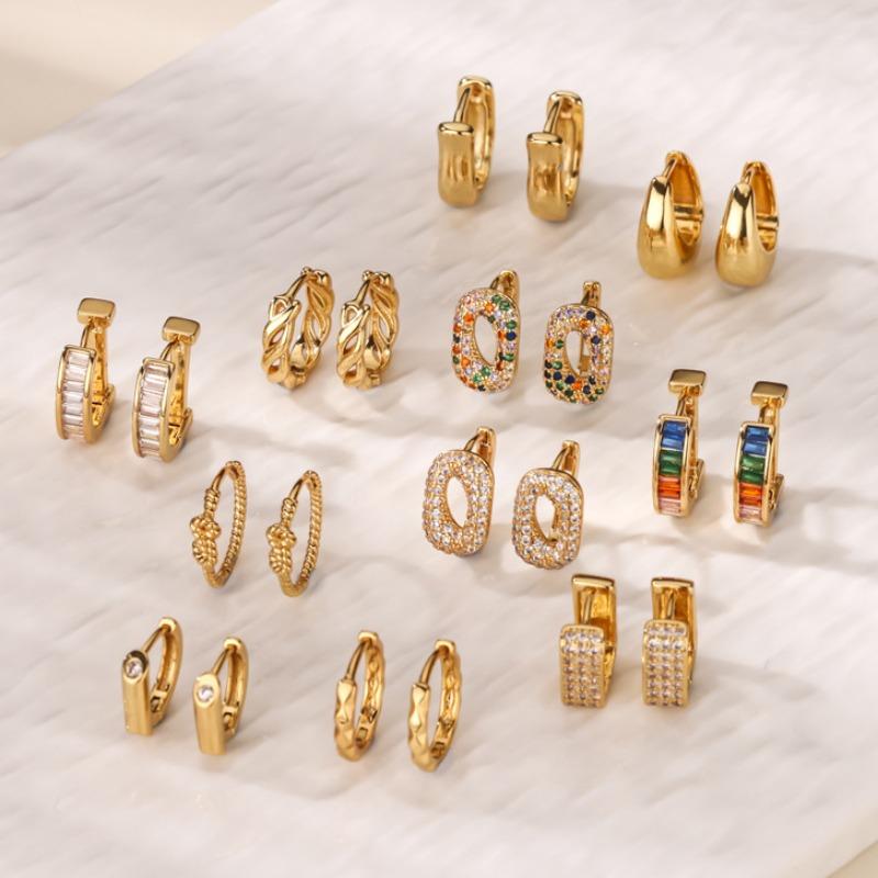 Fashion Exquisite Diamond-set Ear Buckle Earrings Women's Temperament Versatile Snake Earrings New