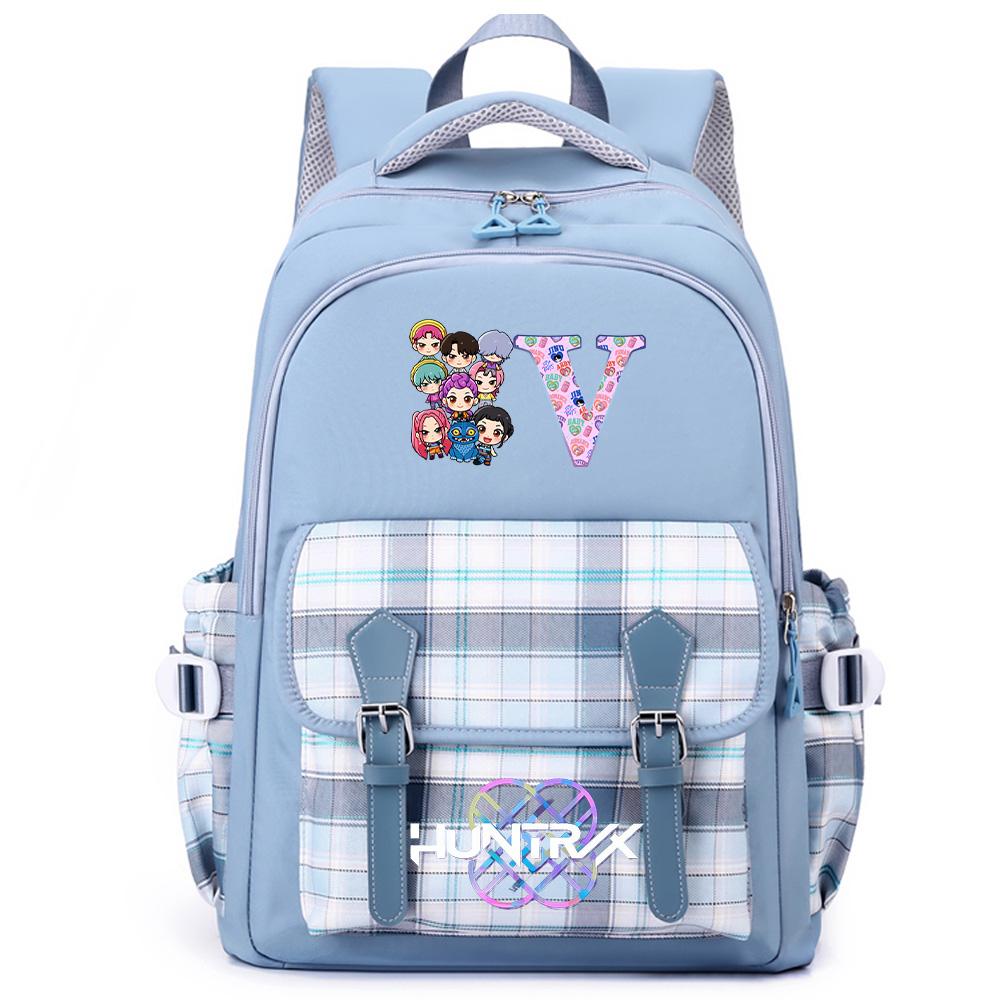 26 English Letter K-Pop Printed Large Capacity Backpack for Teenger Student Girl Boy Schoolbag Bookbag Women Waterproof Travel Bag Kid Gift Mochila