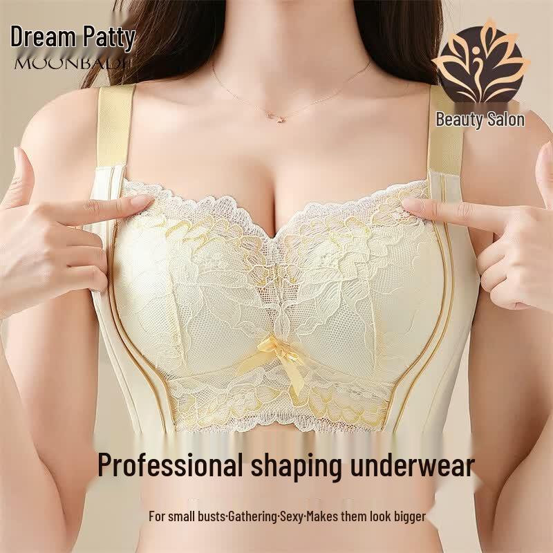 Mengbati Women s Wire-free Push-up Lace Bra 75B