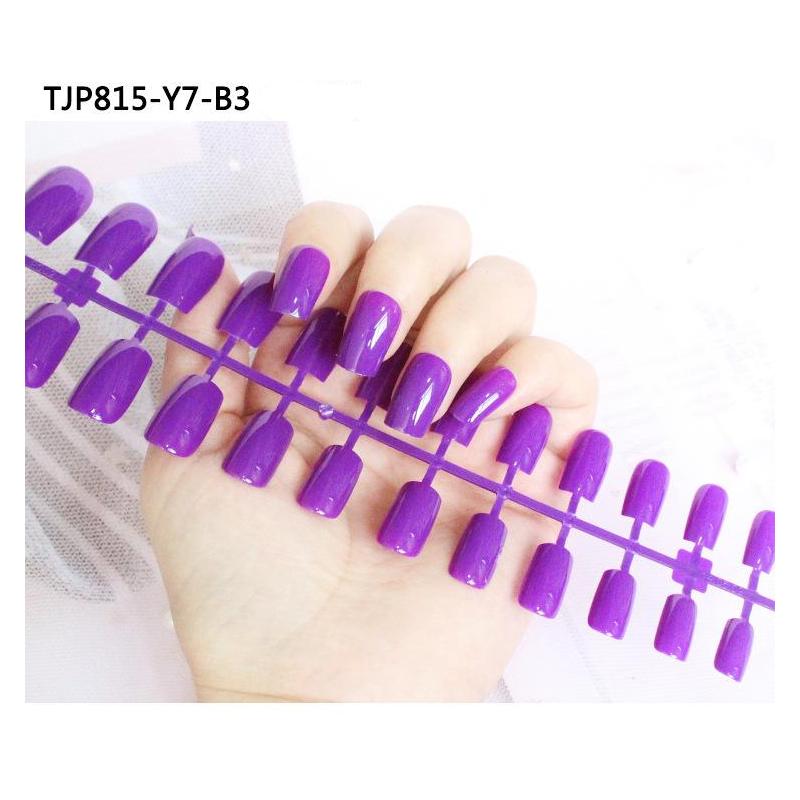 

24 шт./компл. DIY быстрые ногти с длинной квадратной головкой, однотонные накладные ногти, разноцветные полоски, готовый маникюр, маникюр