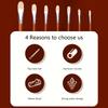 7Pcs Artist Paint Brush Bristle Paintbrush Wood Handle Paint Brush for Oil Acrylic Watercolor Gouache Painting