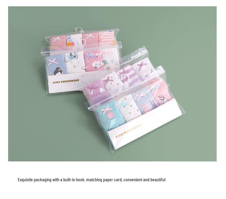 Mädchen-Baumwollslips im koreanischen Stil, Sommer-Viereckshorts, Klasse-A-Unterwäsche für kleine und mittelgroße Kinder