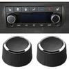 2Pc Rear Control Knobs Audio Radio Buick Compatible for GMC Acadia/Cadillac Escalade/Chevrolet Silverado/Buick Enclave Tuning Knob 2291-2547 Audio