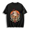 Vintage Lucky Horseshoe Sailboat Graphic Tee Pure Cotton T-shirt