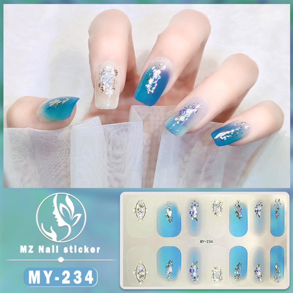 Three-dimensional Waterproof No-bake Gel Nail Polish Film Full Sticker European and American Sexy Nail Film Paper Nail Film Paper