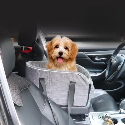 Travel Safe Pet Car Seat With Detachable Armrest Pillow Lift Seat Safety Buckle And Central Control Fo Dogs Cats Pet Supplies