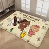 Anime L-LINE F-FRIENDS Door Mat Washable Non-Slip Living Room Sofa Chairs Area Mat Kitchen Doormat Area Rug