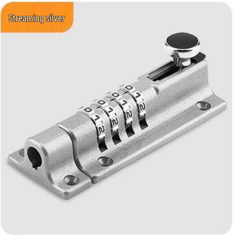 Customized HD09 Waterproof Outdoor Password Lock for Wooden Doors - Rustproof, Anti-theft Main Door Security Buckle серебряный