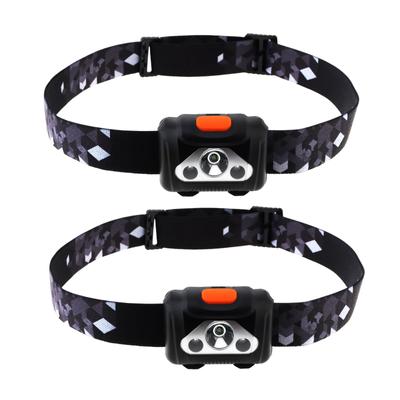 SecurityIng 250 Lumens LED Battery 4 Red Compatible with AAA IPX4 Night Night 2 Pieces Sold Headlight, Headlamp, Operated, Modes, Light, Batteries,