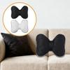 Bow Decorative Couch Throw Pillow Satin Cushion With Insert Comfortable Seat Elegant Home Decor For