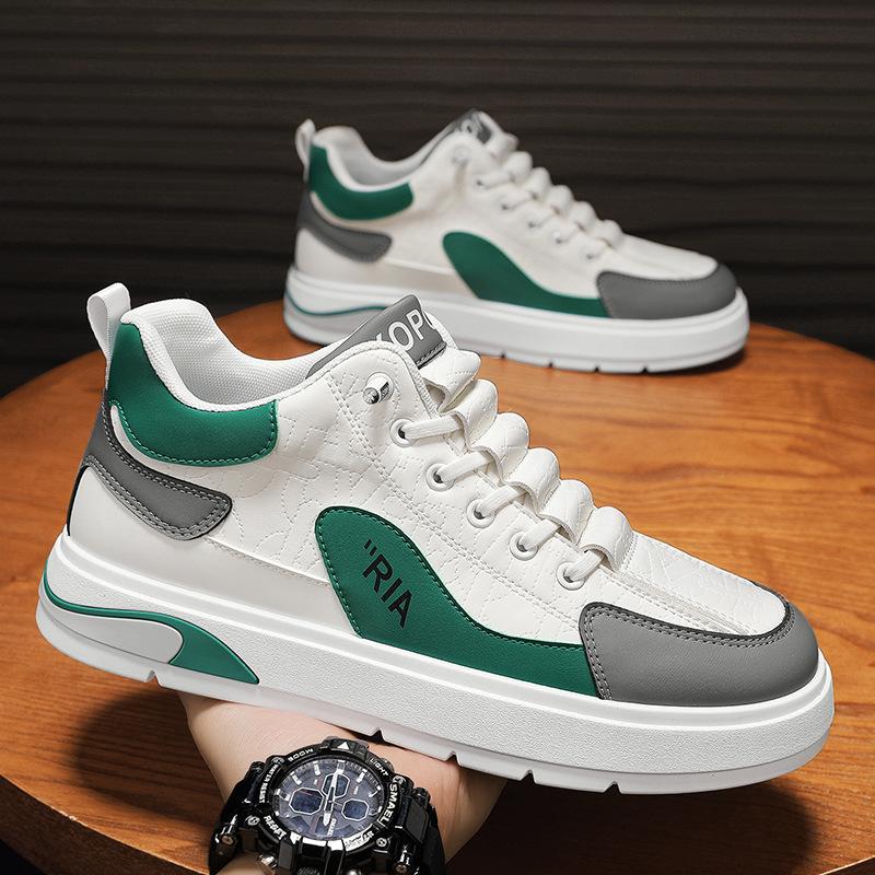 2024 autumn men's shoes, new board shoes, heightened platform shoes, trendy shoes for men, high-top sports and leisure shoes for men