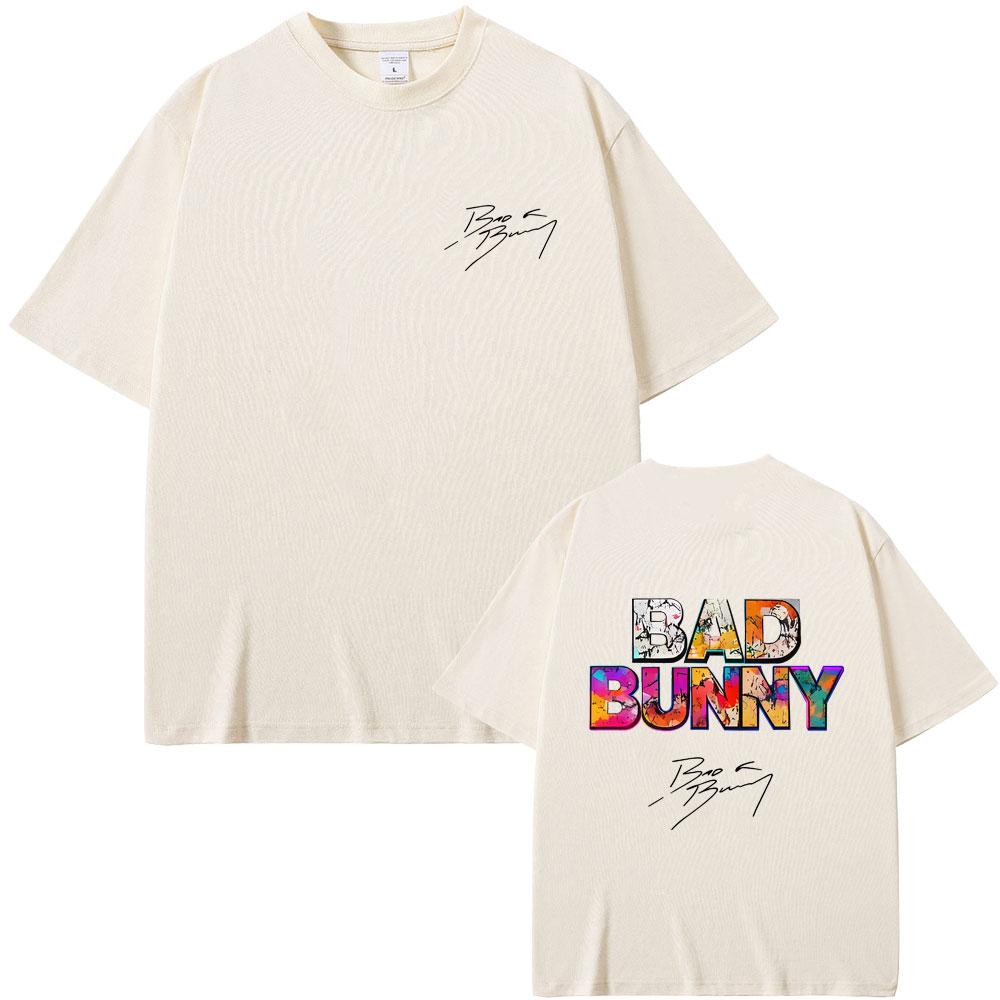 

Горячая Распродажа Футболка с Принтом Обложки Альбома Рэпера Bad Bunny Debi Tirar Mas Fotos DTMF Футболки Мужские Женские Летние Хип-Хоп Оверсайз Футболки S