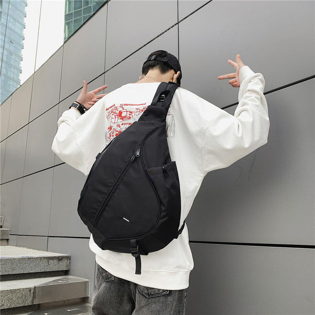Men's Shoulder Nylon Waist Packs Sling Bag Crossbody Sport Outdoor Shoulder Chest Bag Pack Daily Picnic Messenger Bag