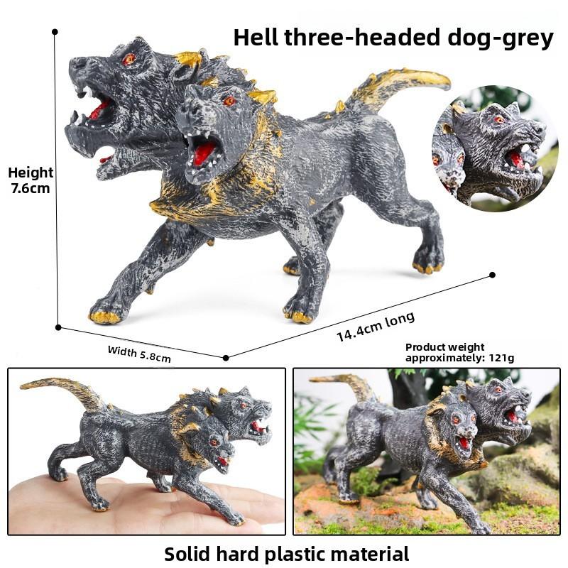 Three Headed Dog Fire Phoenix Stone Monster Dragon Warcraft Model For Kids And Collectors