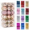 36-Piece Set Christmas Baubles | Xmas Hanging Tree Ornaments | Home & Party Festive Decor | New Year Gift Pendant Handicrafts