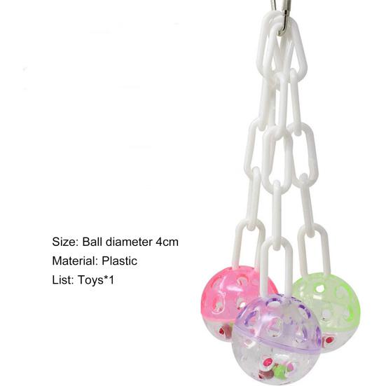 Jucărie pentru papagal, bilă colorată, agățată drăguță, de mestecat cu pasăre, jucărie cușcă, jucărie pentru peruș calopsid