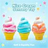 NOU Ice Cream Colorat în Formă de Nee-Doh Nice Cream Cone Reliever Senzorial pentru Stres Jucărie Fidget pentru Anxietate Concentrare Adulți și Copii