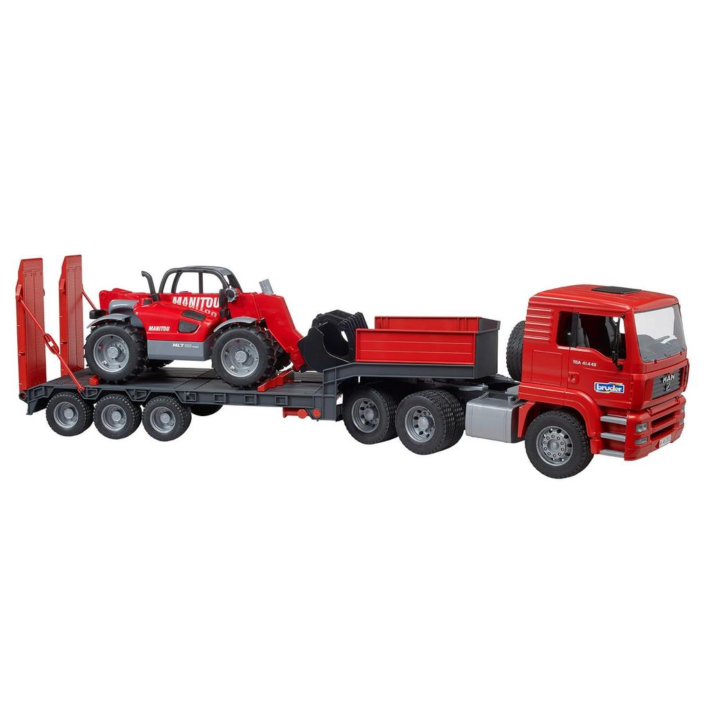 bruder MAN truck & Manitou telescopic loader MLT633 BR02774
