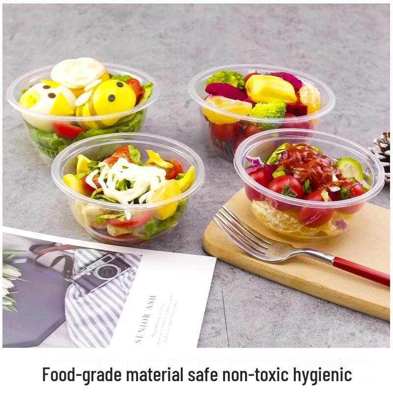 Beiyipin Disposable Plastic Bowls for Takeout (850 Model)