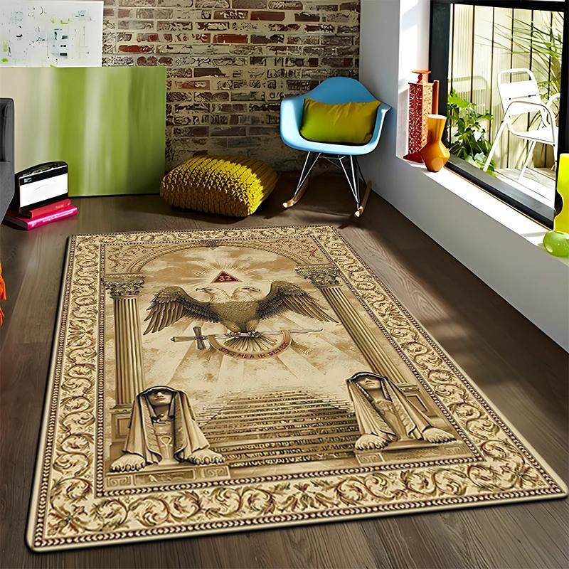 

Masonic Illuminati Printed Pattern Carpet Kitchen Floor Mat Living Room Carpets Teen Bedroom Rug Decor Carpet Mat for Children 40x60cm