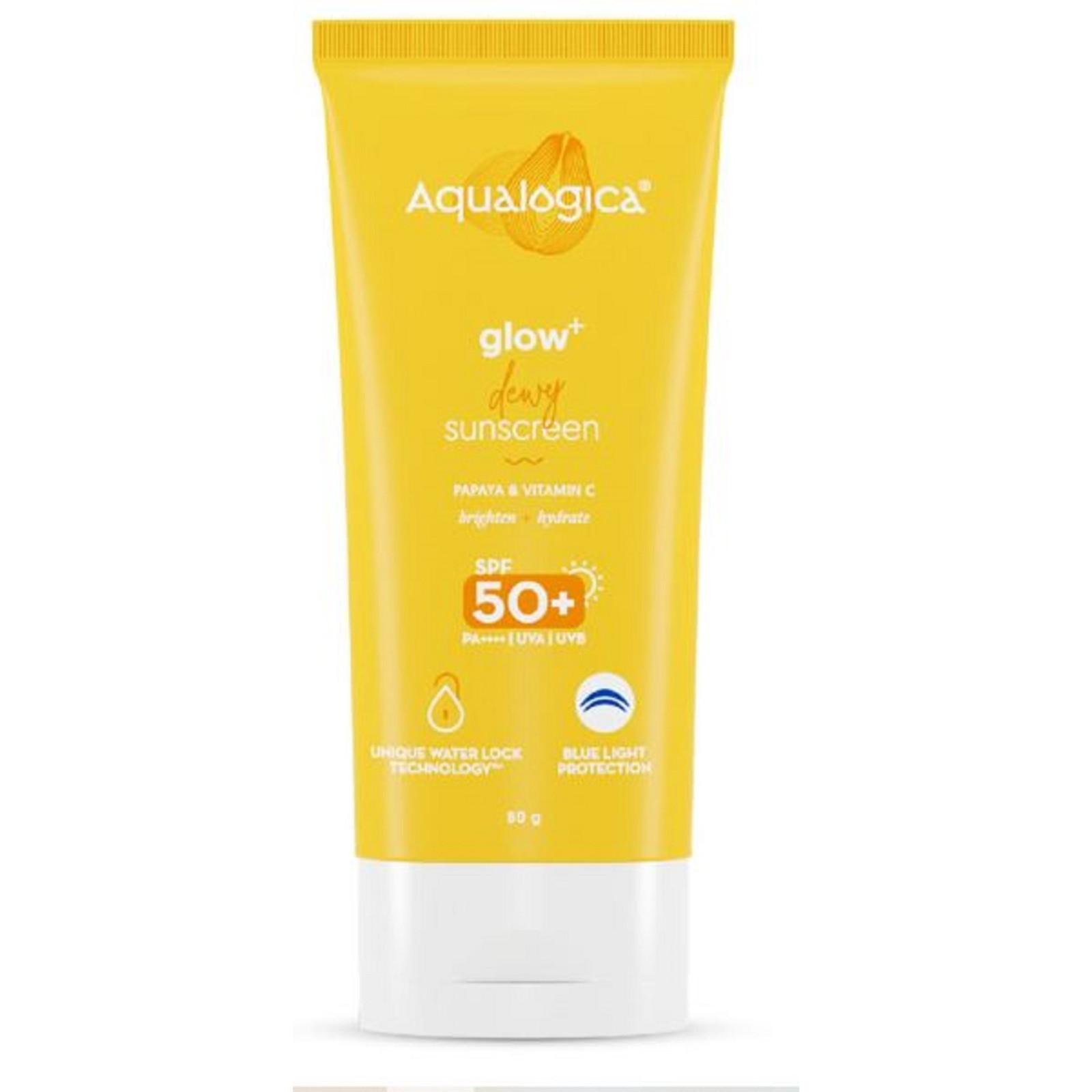 @ Aqualogica Glow Dewy 50+ PA++++ Sunscreen 50g UKZQ120 50%off