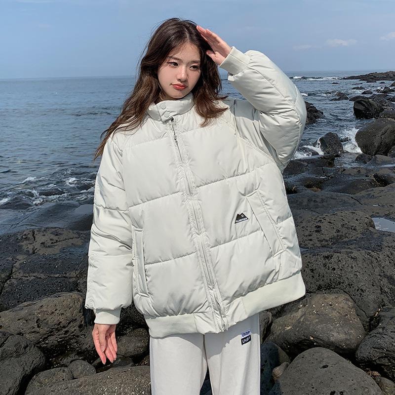 Short student padded clothes women's new stand-up collar winter padded clothes couple jacket thickened padded jacket small man